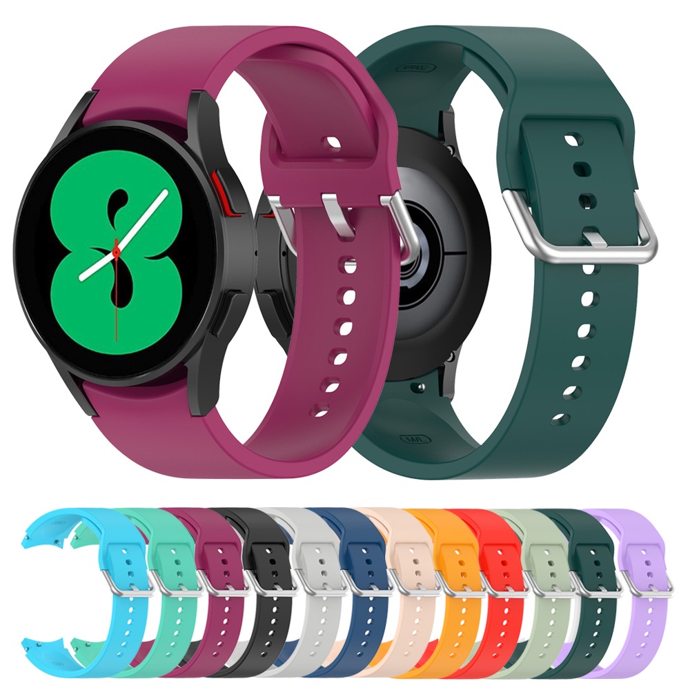 สายรัดซิลิโคนสําหรับ Galaxy Watch 7 FE 6 5 Pro 4 44mm 40mm 45mm Classic 42mm 47mm 46mm 43mm