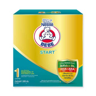 ✨ขายดี✨ ตราหมี เบบี สตาร์ท นมผงสำหรับทารก 1500 กรัม Nestle BEBE START 1 Infant Formula Milk Powder 1500 g