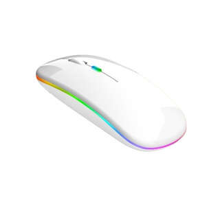 เมาส์ไร้สาย มีแบตในตัว ไร้เสียง Wireless Mouse บลูทูธ