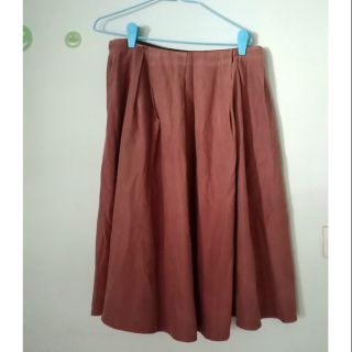 กระโปรงสีน้ำตาล size l สีจริงรูปที่ 2