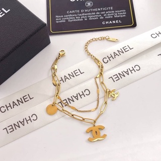 สร้อยมือ Chanel งานพรีเมียมไม่ลอกไม่ดำ พร้อมถุงPVC