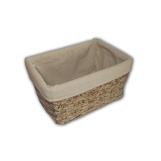 LaFamille BNY11-4   43x33x24cm. ตะกร้าผ้าทอลายไม้ด้านในบุผ้า