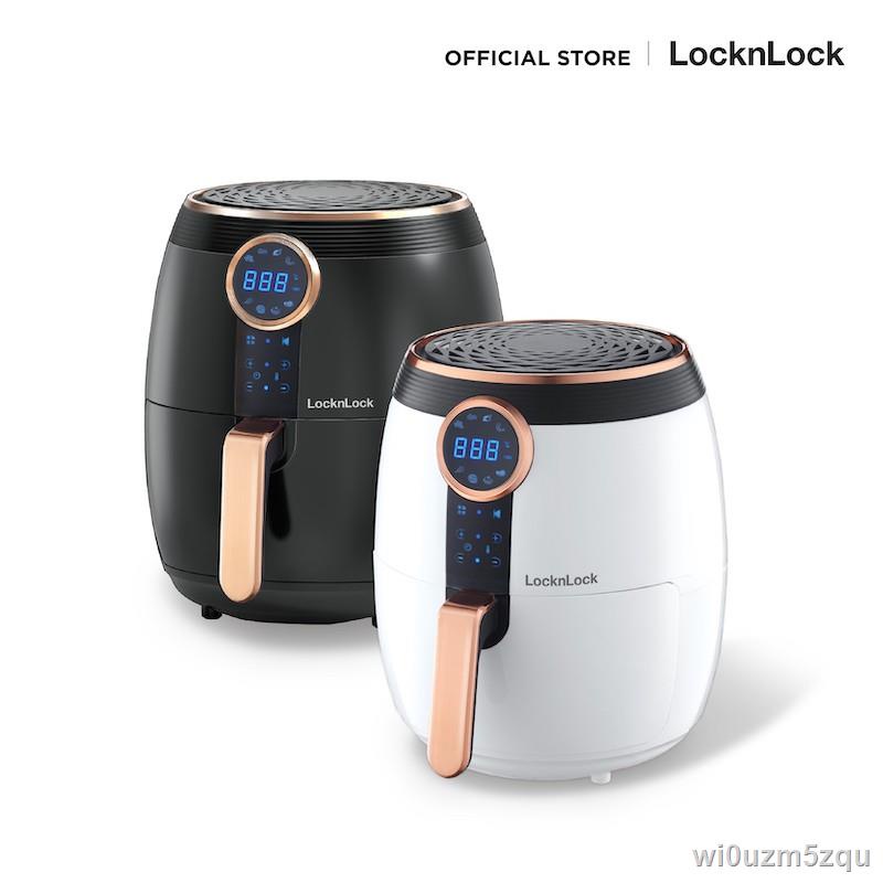 2021 latest 24-hour online customerservice✓❀LocknLock หม้อทอดไฟฟ้าไร้น้ำมัน Eco-Fryer ความจุ 4 L. รุ