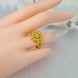 แหวนหุ้มทอง 96.5 สีทองสุก สวย เหมือนแท้100%