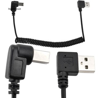 [RB] Kabel เครื่องพิมพ์ USB 2.0 Type A ตัวผู้ เป็น USB Type B ตัวผู้ มุมขวา 1.5 ม. 5 ฟุต