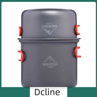 Dcline WIDESEA ชุดเครื่องครัว หม้อทําอาหาร ตั้งแคมป์ เดินป่า กลางแจ้ง 1 คน