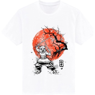 เสื้อยืด พิมพ์ลายดอกซากุระ Demon Slayer Inosuke สีขาว