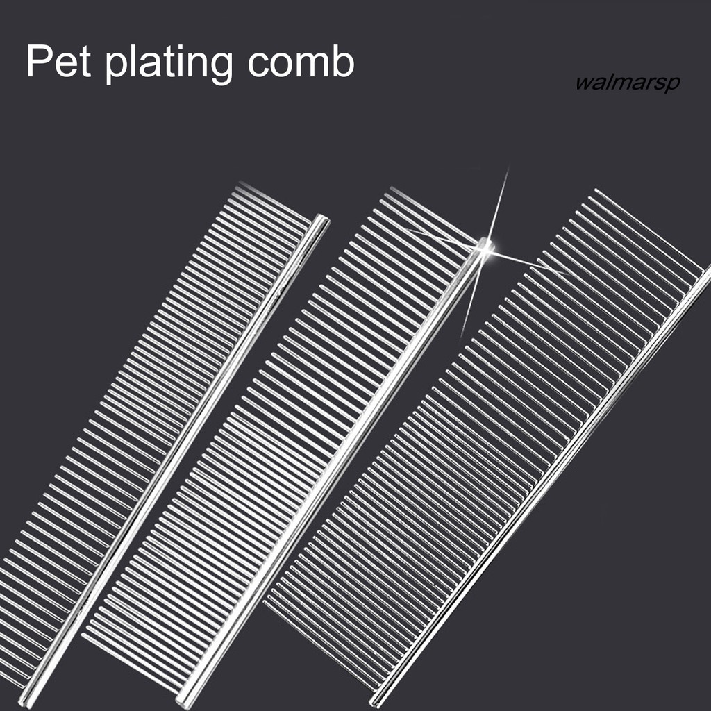 [DEC] 19 ซม. สแตนเลสสัตว์เลี้ยงแมวสุนัขเครื่องมือ Professional Grooming หวีแปรงทําความสะอาด