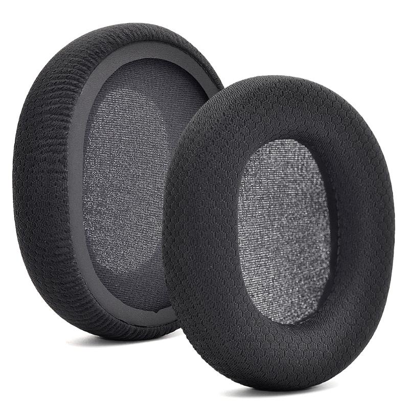 WU Replacement Fabric Ear Pads Earpad Ear Cushion for -KINGSTON -HyperX Cloud CORE / Cloud II headphones