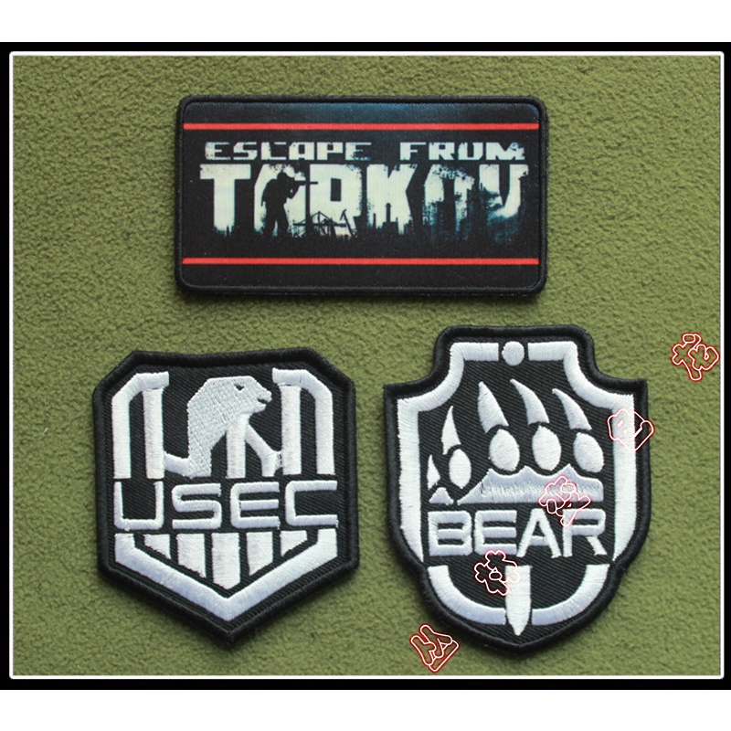 ที่กําหนดเอง  หนีจาก Tarkov 3D เย็บปักถักร้อย Patch /Badges/Emblem ตกแต่งสําหรับแจ็คเก็ตกางเกงยีนส์ก