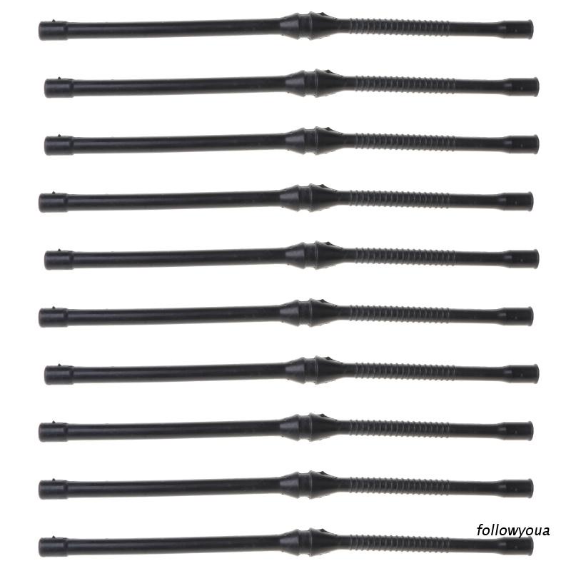 Fol 10X สีดําท่อน้ํามันเชื้อเพลิงท่อสําหรับลูกโซ่ 4500 5200 5800 45cc 52cc MT-9999