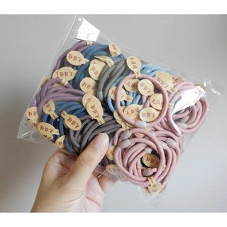 ยางมัดผม แบบสี คละสี ยางรัดผมแบบสี