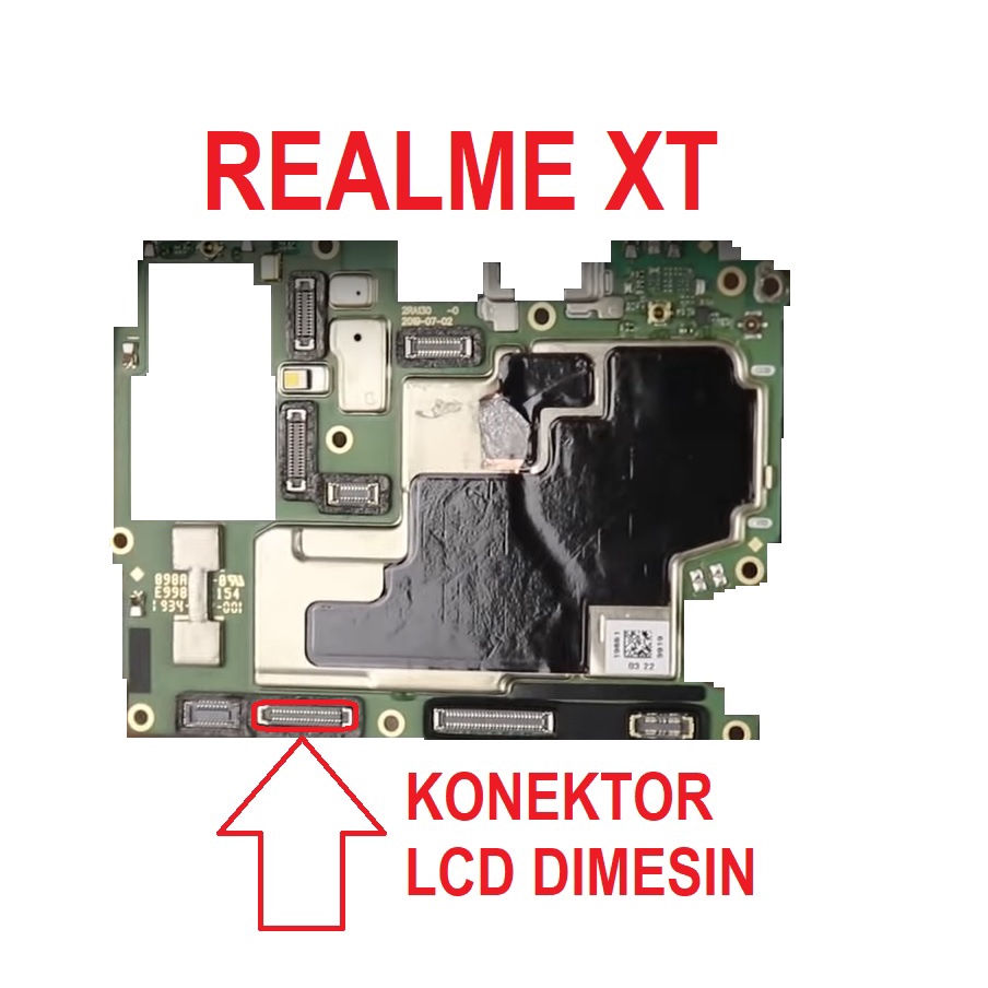 REALME XT LCD Connector 40 พินเครื่อง REALME XT LCD Fpc Connector 1 ชิ้น