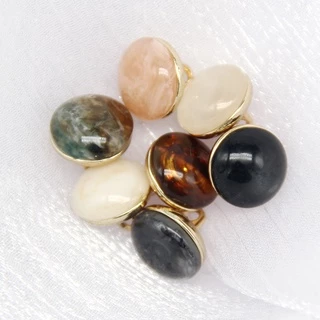 10ชิ้น/เซ็ต11/15/20มิลลิเมตรแมวน่ารักตารอบปุ่มโลหะสีทองสําหรับเสื้อผ้าผู้หญิงเสื้อตกแต่ง