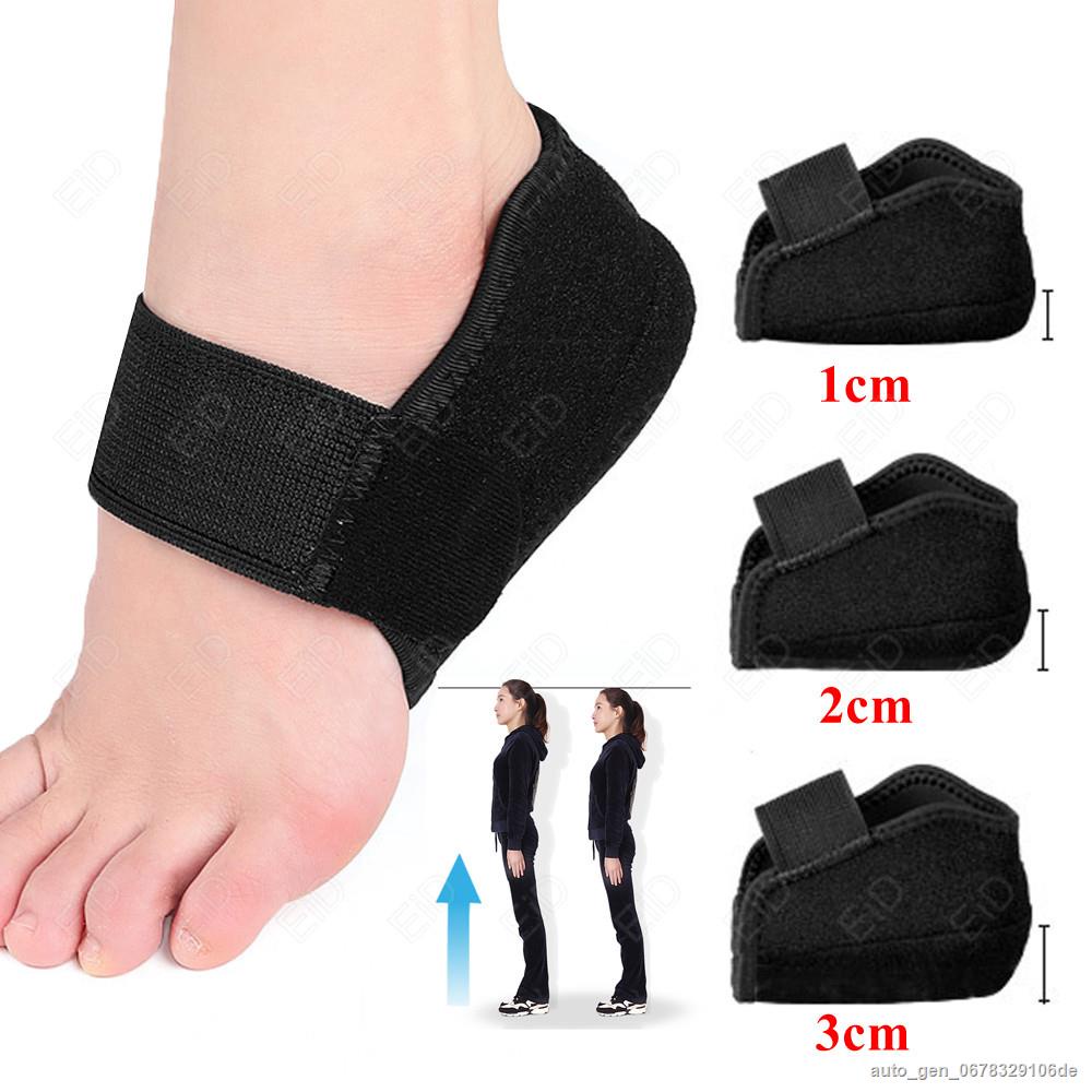 EiD 1 3cm Invisible Height Increase Silicone Socks Gel Heel Pad Orthopedic Arch Support Heel