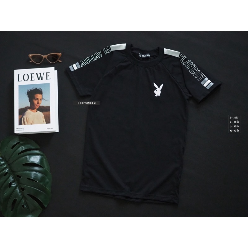 พร้อมส่ง เสื้อยืดเพย์บอย งานสกรีน ต้องมีติดตู้นะคับน้อนๆ งานจริงสวยมาก