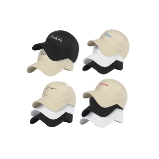 หมวกแก็ปเบสบอล ปักลายตัวอักษร ปรับได้ สำหรับผู้ชาย และผู้หญิง