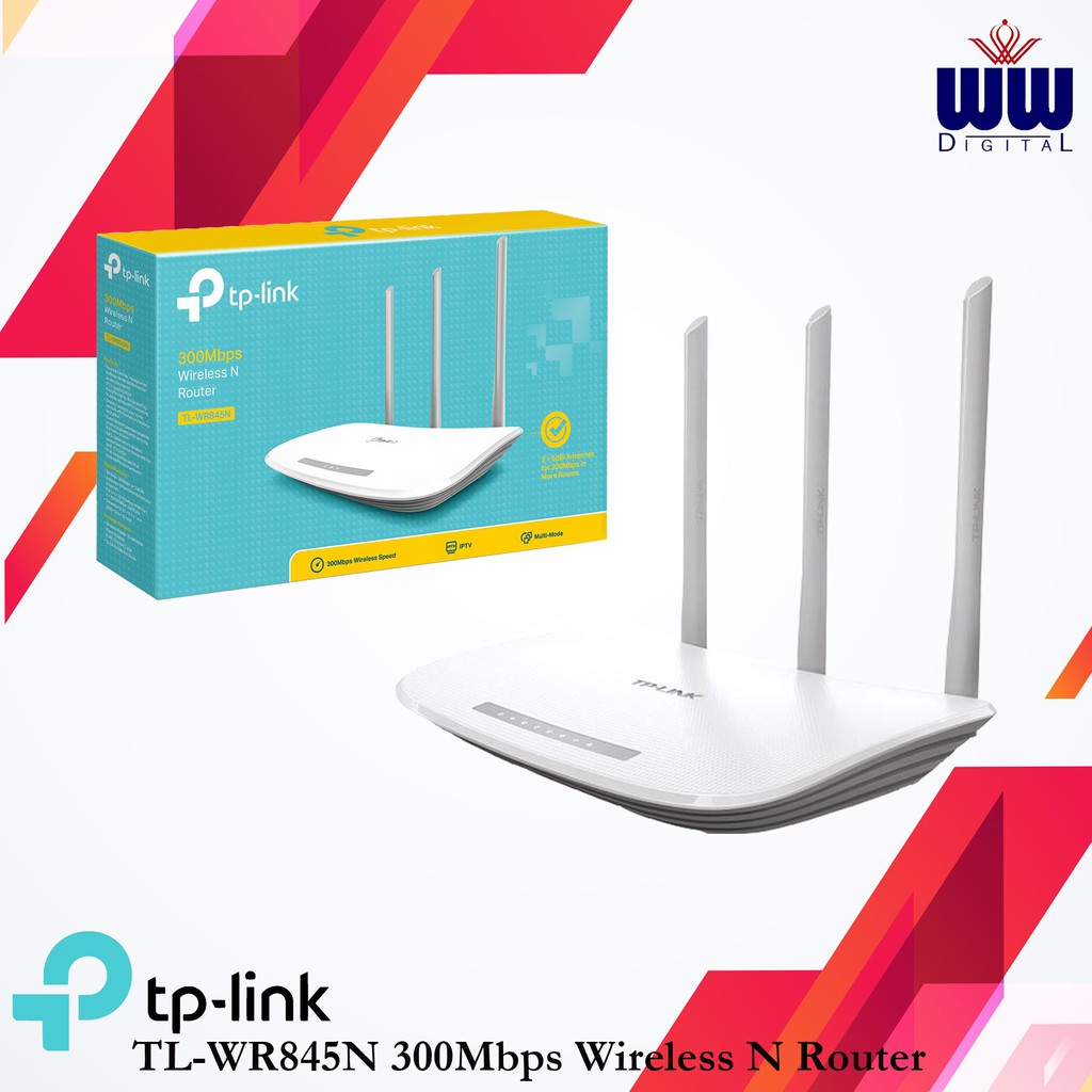 Tp Link Tl Wr845n 300mbps เราเตอร ไร สาย N Router 3 เสาอากาศ 1 357