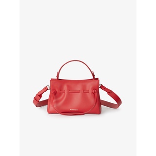 MARROQUE Mini Wendy Leather Crossbody bag  กระเป๋าหนังแท้เรียบนุ่ม ทรงขนมจีบ ขนาดเล็ก สี Scarlet (สีแดงสด)