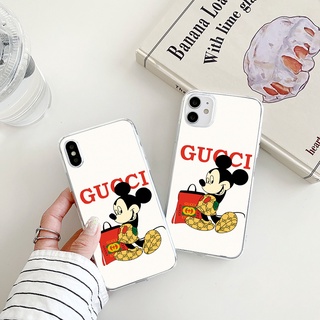 Gucci mouse เคสไอโฟน 13 14 promax Mickey 8พลัส 7 8 Plus Se 2020 เคส iPhone 11 12 13 promax case X Xr Xs max cover