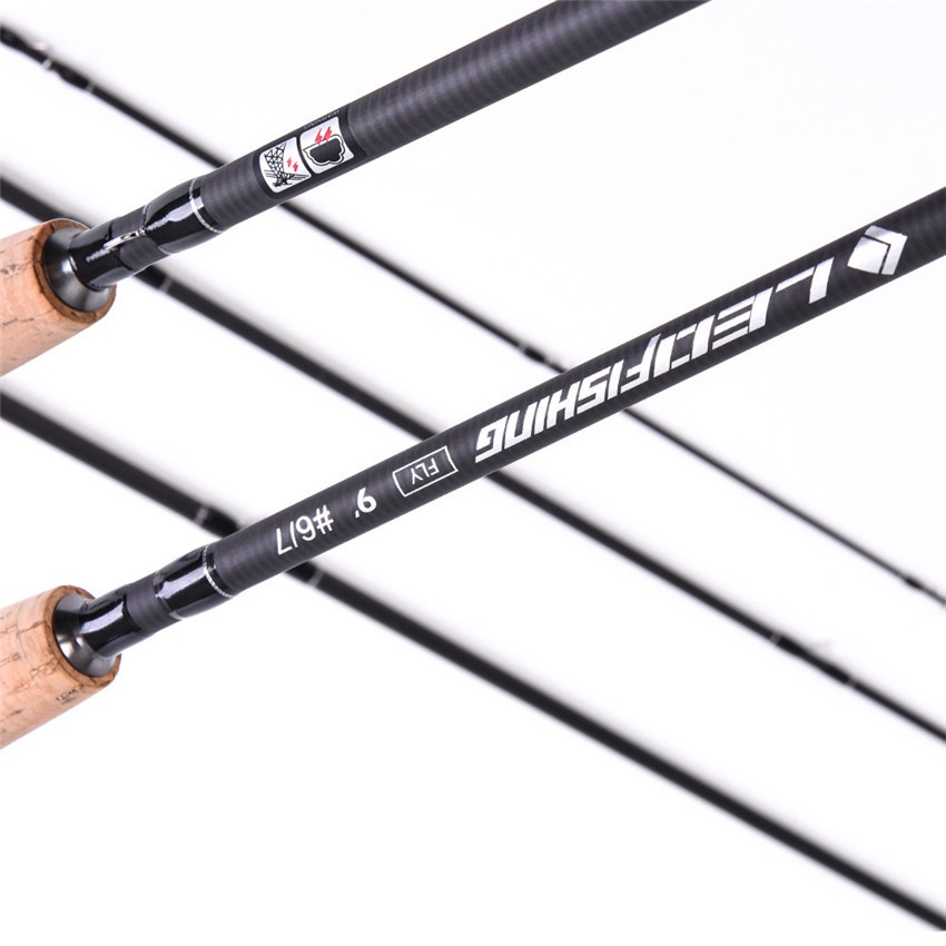 ┅Fly Fishing Rod Reel Combo 9ft กราไฟท์ Fly Rod เต็มชุด q8_72azmg8