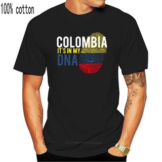 T-shirt  เสื้อยืดคอกลม ผ้าฝ้าย พิมพ์ลาย Colombia It In My Dna แฟชั่นสําหรับผู้ชาย ไซซ์ S - 5xlS-5XL