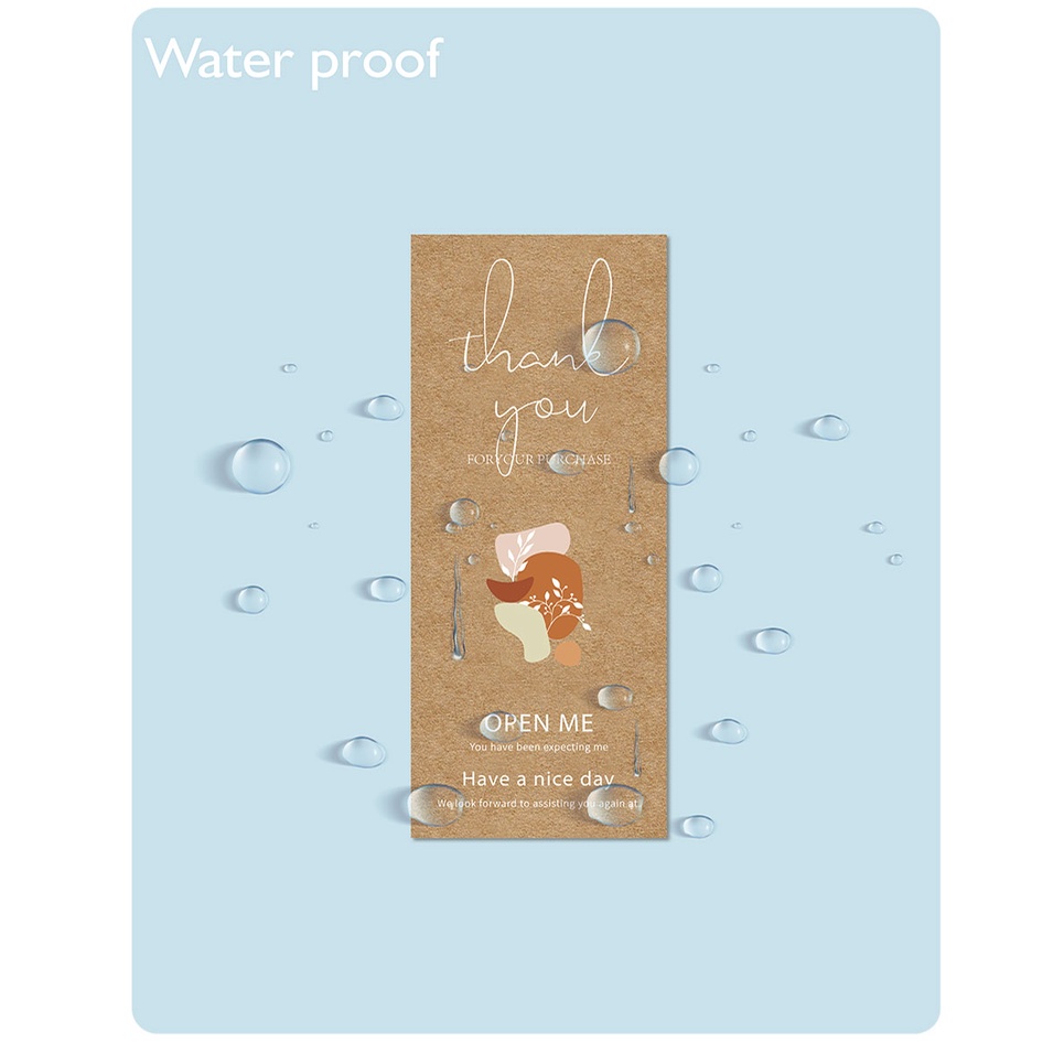 สติกเกอร์ฉลากซีลลามิเนต Thank You ขนาดเล็ก 6*15 ซม. กันน้ํา สวยหรู สําหรับติดตกแต่งบรรจุภัณฑ์ 30 ชิ้น - รูปที่ 3