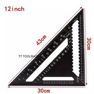 ฉากวัดไม้สามเหลี่ยม SPEED SQUARE มีขนาด 7" และ 12" ไม้บรรทัดฉากสามเหลี่ยม 45 องศา สำหรับมาร์ค งานวัด ส่งไว