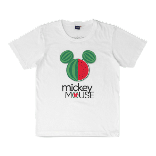 เสื้อแตงโม (SUIKA) - เสื้อยืด Disney FRUITASTIC MICKEY MOUSE (MK.O-002) ขาว