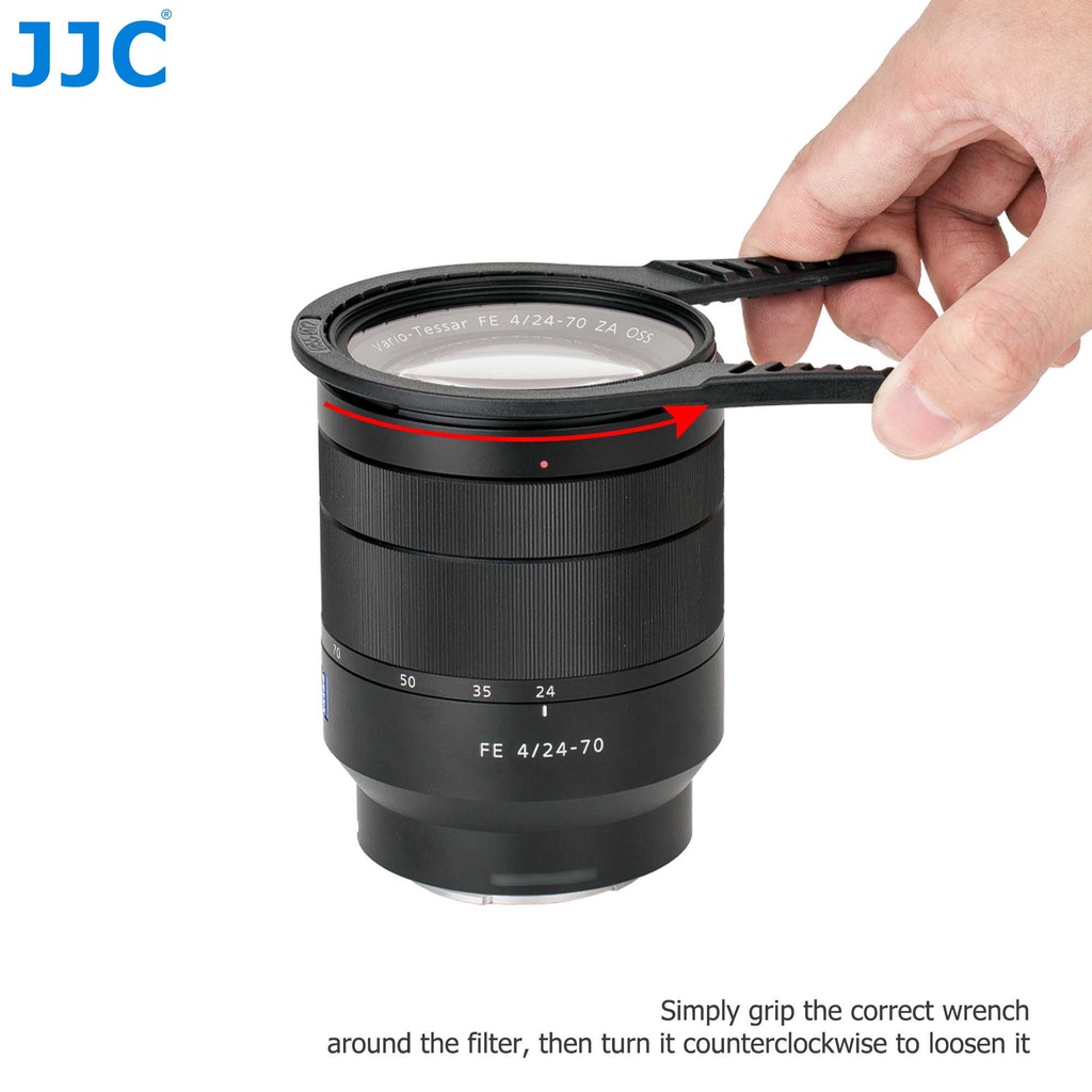 JJC ประแจกรองยางยืด ชุดตัวถอดฟิลเตอร์เลนส์กล้องสำหรับเลนส์ DSLR 37-95 มม