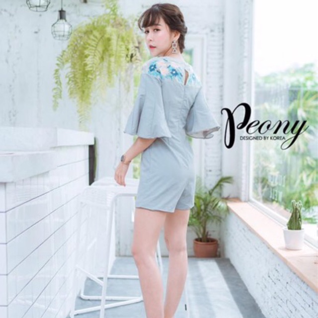 จั๊มสูทงานป้ายpeony ไซส์ S