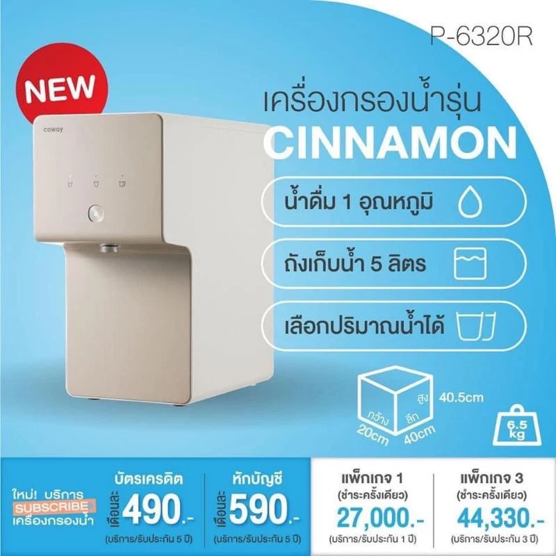 ใช้ฟรี 6 เดือน เครื่องกรองน้ำ Coway คืนเงินที่กดสั่งวันติดตั้ง thumbnail 6