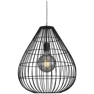 โคมไฟช่อ ไฟช่อ CARINI LS-PE610 1 หัว โคมไฟภายใน โคมไฟ หลอดไฟ CHANDELIER MODERN LS-PE610 CARINI METAL BLACK 1LIGHT