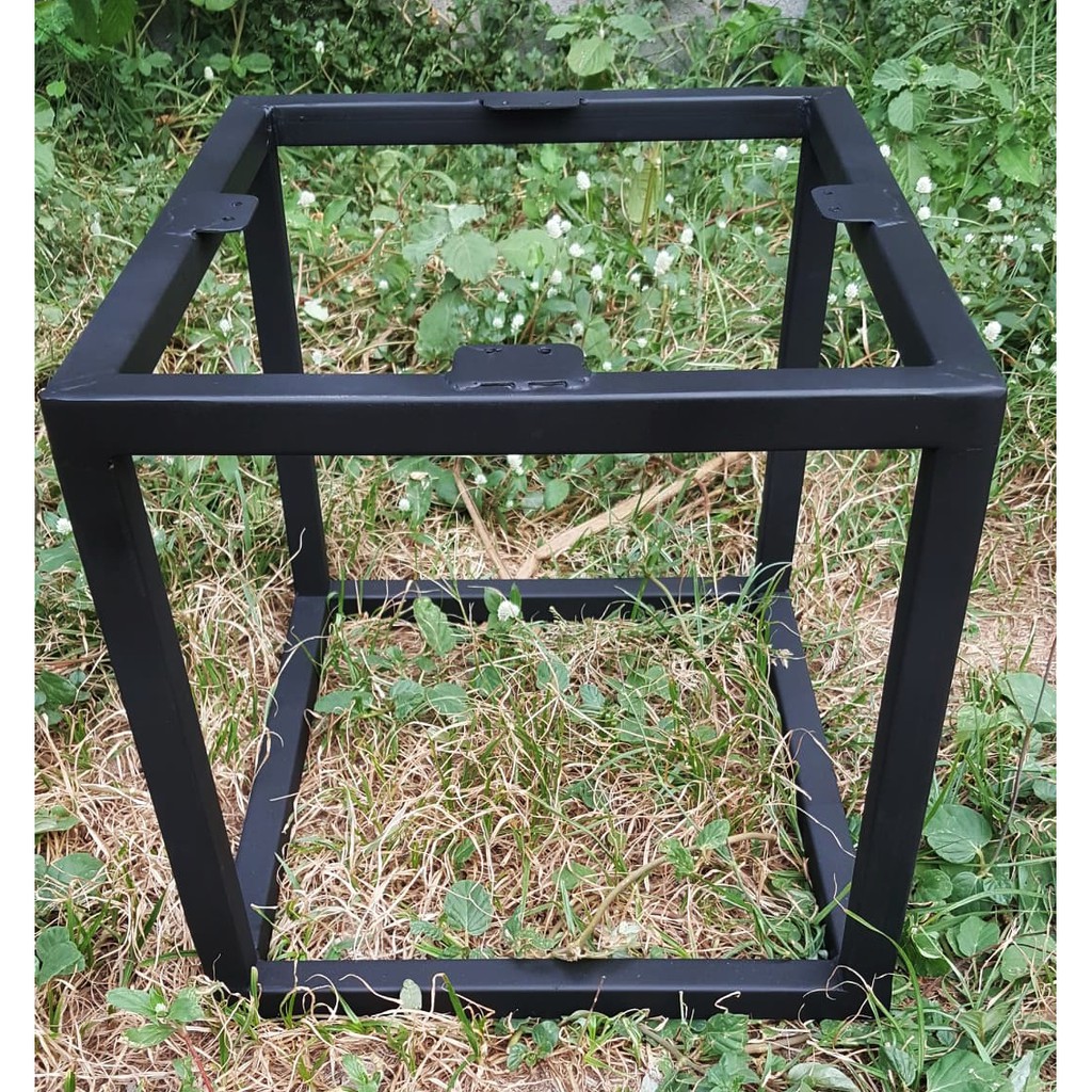 Pradoo'Siam ขาโต๊ะเหล็ก ขาโต๊ะ 1ตัว ทรงกล่องสี่เหลี่ยมจัสตุรัส Model  สูง 40cm สีดำด้าน แข็งแรง กันส