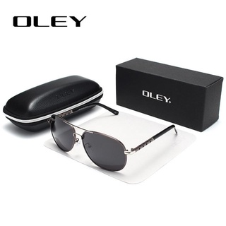 OLEY รุ่น Y1615 สี C02 แว่นตากันแดด แว่นตา แฟชั่น เลนส์ โพลาไรซ์ 100% ป้องกันแสงรังสี UV400 พร้อม กล่องเก็บอย่างดี