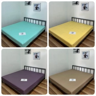 [เฉพาะผ้าปู]ผ้าปูที่นอนสีพื้นขนาด3.5, 5 และ 6 ฟุต