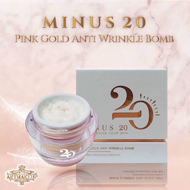 minus 20 pink gold anti wrinkle bomb หมดอายุ4/06/2023