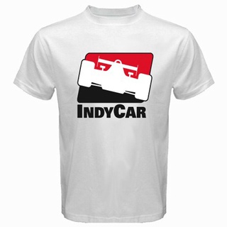 เสื้อผ้าผชเสื้อยืดแขนสั้น พิมพ์ลายโลโก้ Indy Car สําหรับผู้ชายS-5XL