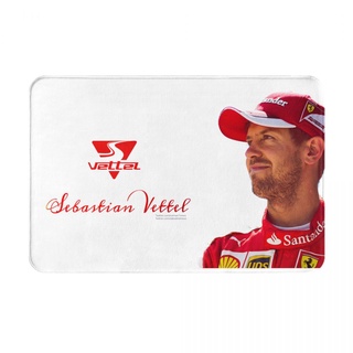 Sebastian Vettel (1) พรมเช็ดเท้า ผ้าสักหลาด กันลื่น ดูดซับน้ํา แห้งเร็ว สําหรับห้องน้ํา 16x24 นิ้ว พร้อมส่ง