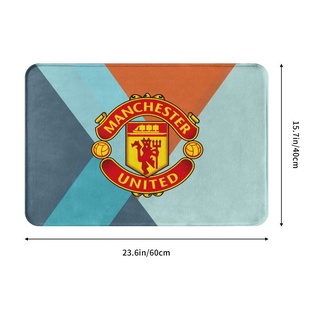 พรมเช็ดเท้า พรมเช็ดเท้า กันลื่น ลาย Manchester United ขนาด 40x60 ซม. สําหรับบ้าน และห้องครัว