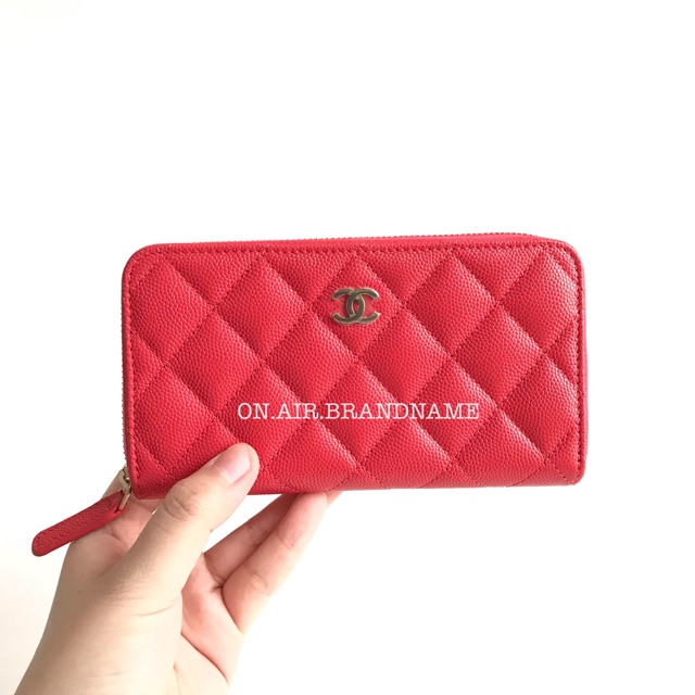 New chanel zippy medium wallet สีสวยมาก