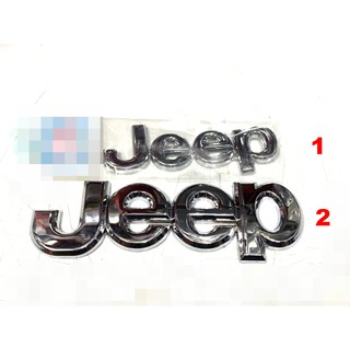 JEEP cherokee Car logo badge กาว2หน้า 3M โลโก้ อักษร สแตนเลส พลาสติก OffRoad chrome