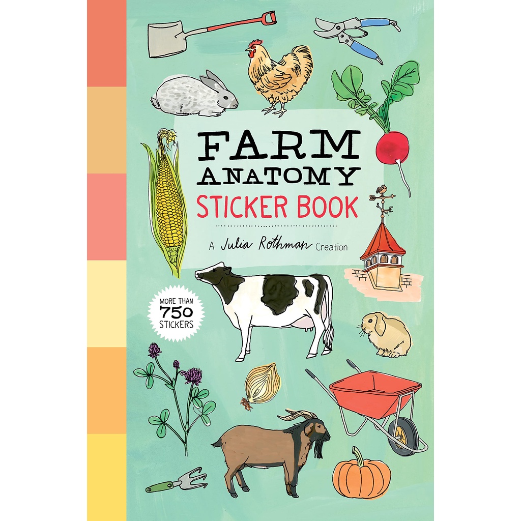 หนังสืออังกฤษใหม่พร้อมส่ง Farm Anatomy Sticker Book