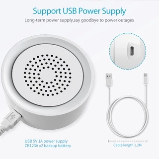Tuya Wifi Smart Siren Alarm with Temp & Humidity Sensor 3 in 1 รุ่น AB03 ลำโพงไซเรนพร้อมเซนเซอร์