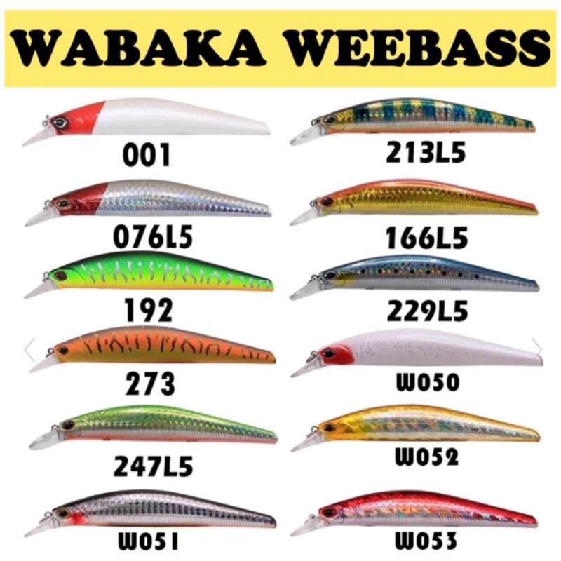 weebass wabaka 120S มีครบทุกสี  กดโค้ดส่วนลด/ส่งฟรี 18.8g จม sinking เหยื่อปลอมสำหรับชายฝั่งยอดนิยม ใช้ได้ผลดีเยี่ยม