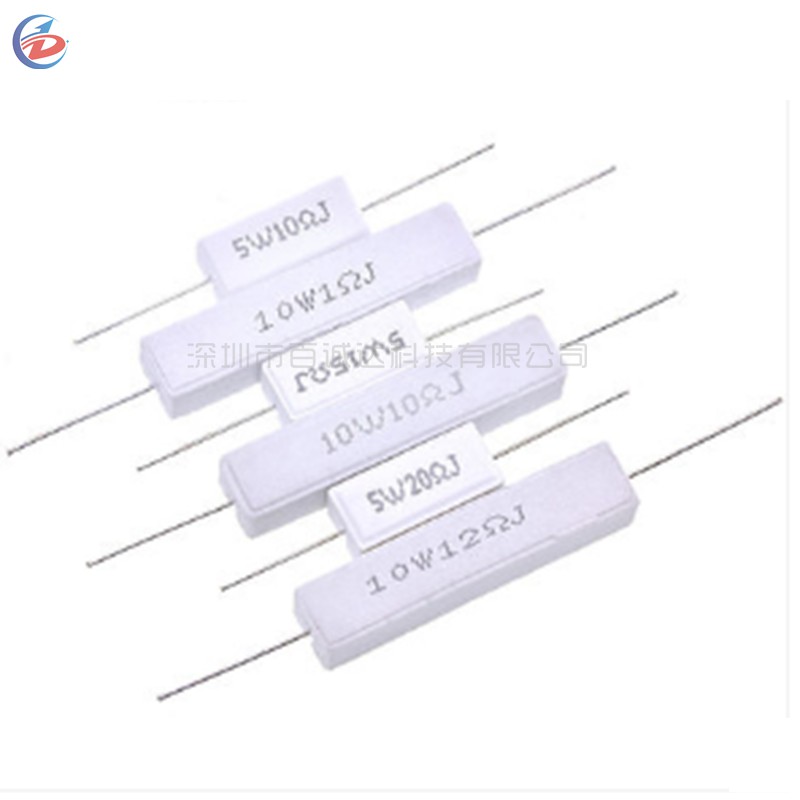 Sqp ตัวต้านทานซีเมนต์ 5W 10W 0.1R 0.22R 0.25R 0.5R 3R 27R 12R 100R 5% ตัวต้านทานเซรามิก