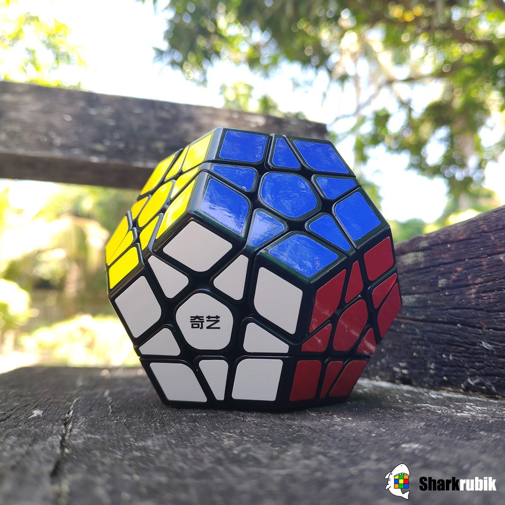 รูบิค 5 เหลี่ยม รูบิค ของแท้ อย่างดี megaminx cube Qiyi Qiheng Megaminx Black Speed Cube Qiyi 3x3 Megaminx SharkRubik
