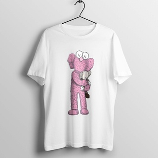 ✨Mytee✨เสื้อยืดผ้าฝ้าย 100% Kaws เสื้อยืดผ้าฝ้ายพิมพ์ลายหลวมขนาดใหญ่