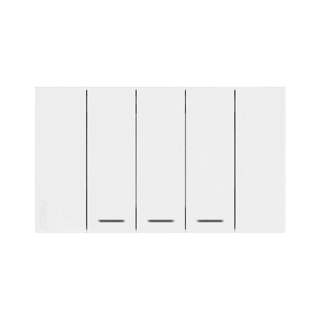 Schneider ชุดสวิตช์ทางเดียว 3 ช่อง ขนาดเล็ก สีขาว รหัส A7033F_WE รุ่น AvatarOn A