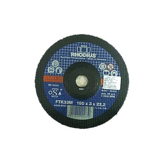 แผ่นตัดเหล็ก RHODIUS 7 นิ้ว นูน เครื่องมือตัดและอุปกรณ์ RHODIUS 310007 7" STEEL-CUTTING WHEEL